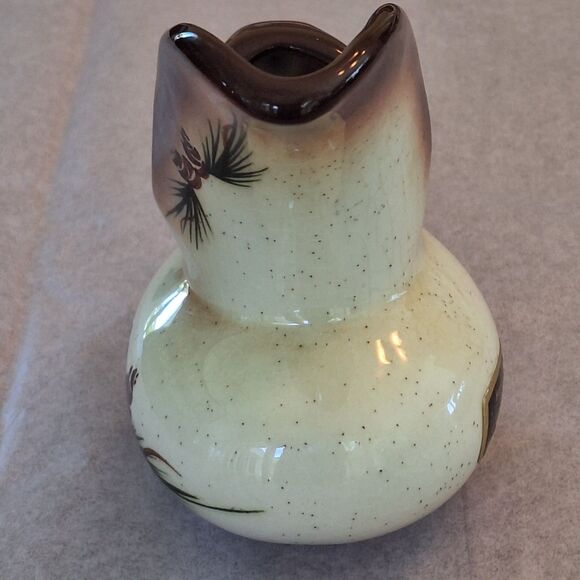 Vintage ROMCO Rocky Mountain Pottery Pinecone Glazed Creamer Colorado Brown - Picture 13 of 16